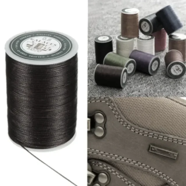 Nici woskowane 0,8 mm 90 m do napraw, szycia, rękodzieła, skóry, woskowane nici do szycia, do etui, rękodzieła artystycznego, akcesoria.