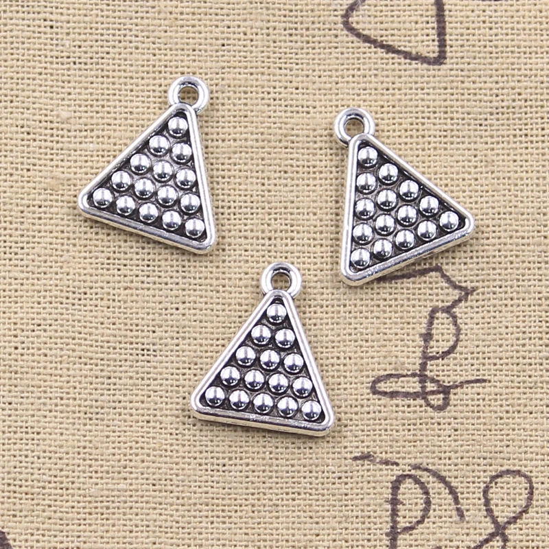 15pcs Charms Billiards Snooker Pool 17x10mm Tibetan Silver Color Pendants Antique Jewelry Making DIY Handmade Craft