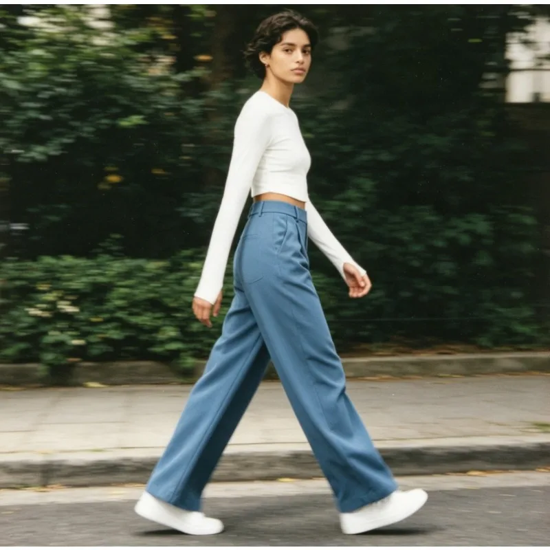 Straight Leg Casual Pants with Pockets Loose Fit for Outdoor Sport Office and Daily Wear