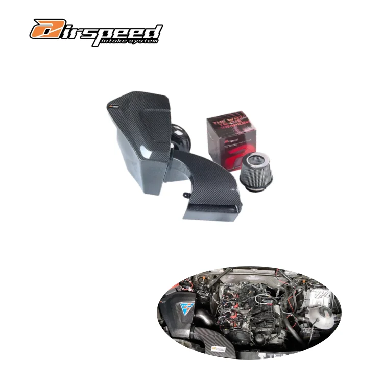

High Quality 100% Dry Carbon Fiber Air intake Filter intake System Auto Engine induction System Parts For Audi Q5 B9 2.0T
