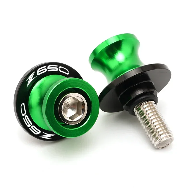 For Kawasaki Z650 Z750 Z900 Z1000 Swingarm Spools Sliders Stand Screws CNC Accessories M8 Bolts Laser Logo Motorcycle New