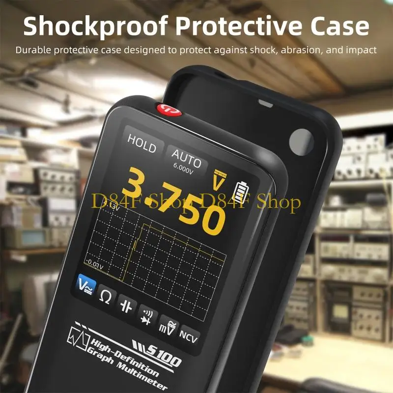 D84F S100 Intelligent Auto-Ranges Graphs Digital Multimeter, Features Waveform Display and Data Hold, Comes with Backlights