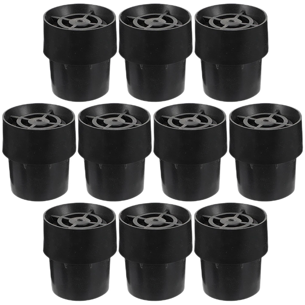

10pcs Non-Slip Trampoline Leg Replacement Black Wear-Resistant Anti-Skid Furniture Pads Rubber Parts Mute Replacement Cover Bed