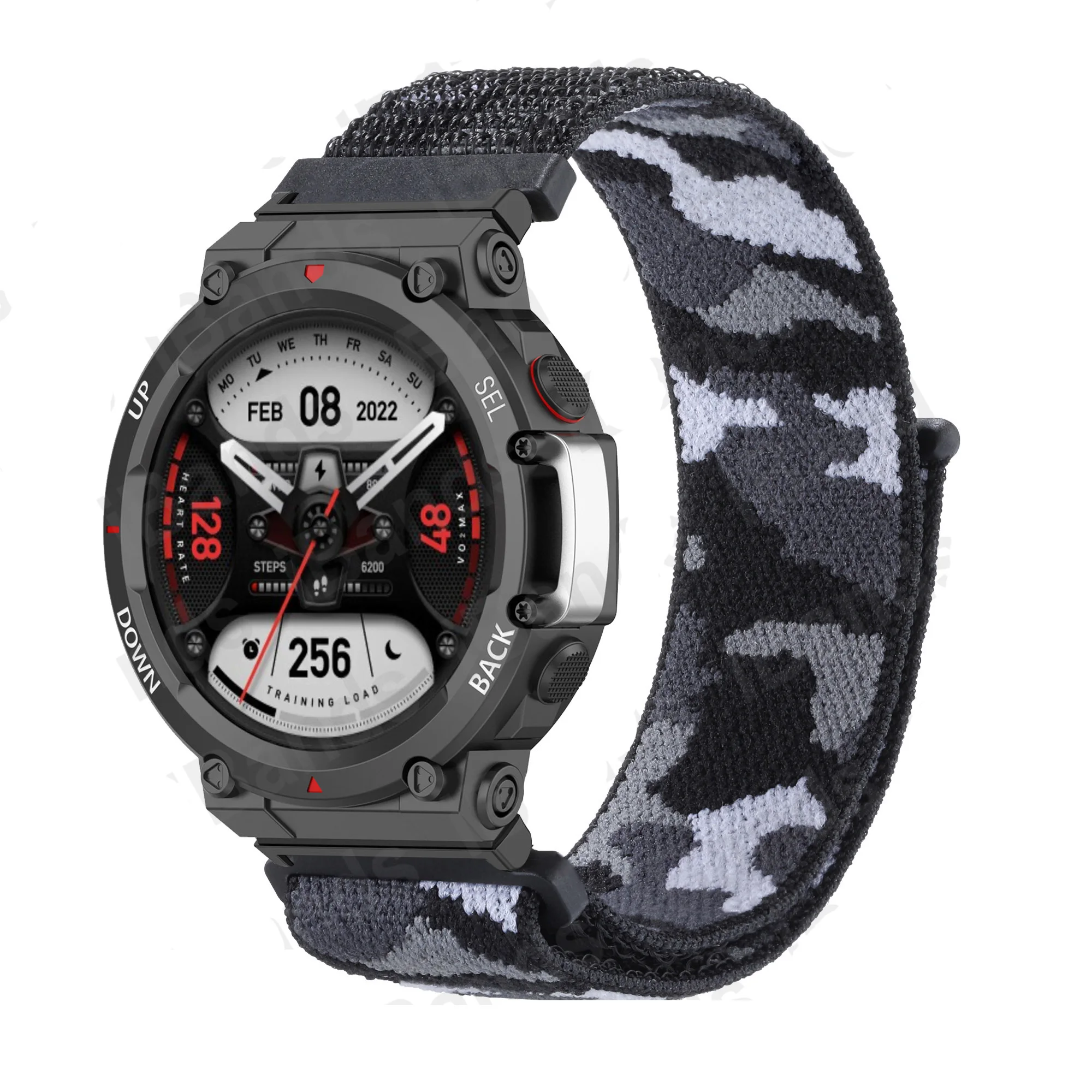 camouflage Nylon Loop Strap For Huami Amazfit T-REX 2 Smart Watchband Sports Bracelet For Xiaomi Amazfit T-Rex/T Rex Pro 2 Strap