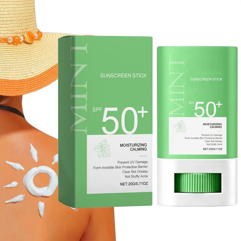 Face Body Sunscreen Stick SPF 50 Broad Spectrum UV Protection Waterproof Sunstick Sunscreen Cream Isolation Sunblock Stick