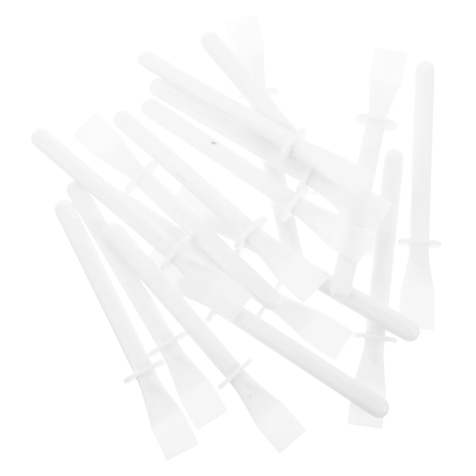 

50pcs Palette Stick Glue Spreader Small Spatula Elastic Spreaders Tool Crafts Plastic Durable Precision Handmade Oil