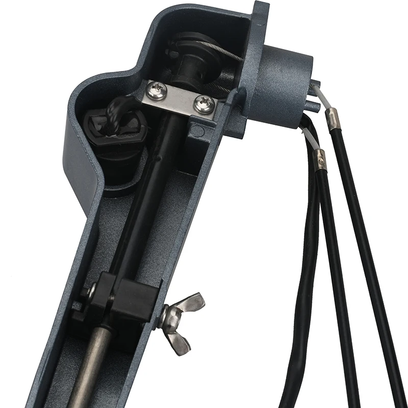 63V-42111-01-4D مقبض التوجيه عاصي مع كابل لياماها خارجي 9.9HP 15HP 13.5HP F6 F8 F9.9 محرك القارب 63V-W0084-00