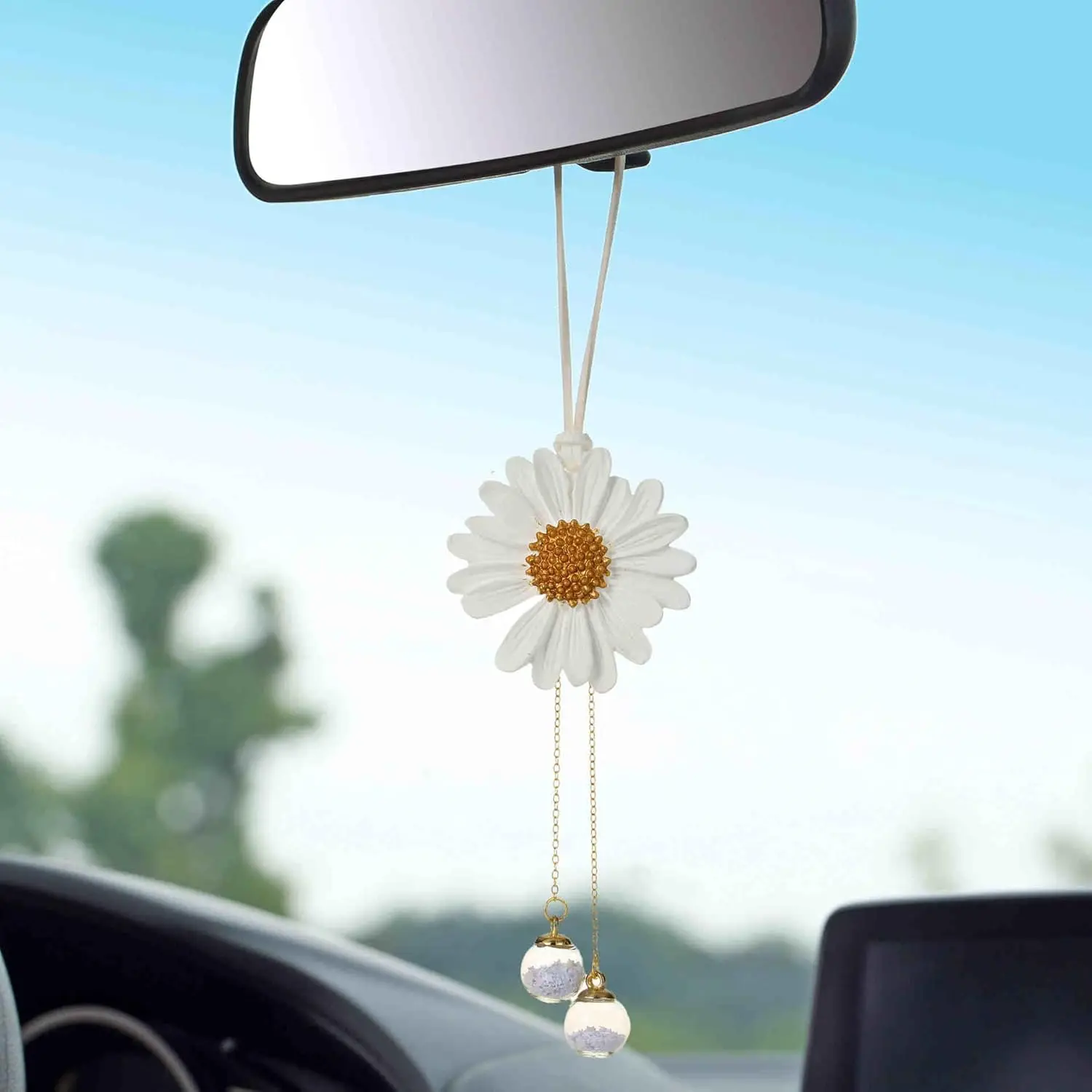 

Подвески-подсолнухи для автомобиля: милые украшения на зеркало заднего вида для женщин и девушек