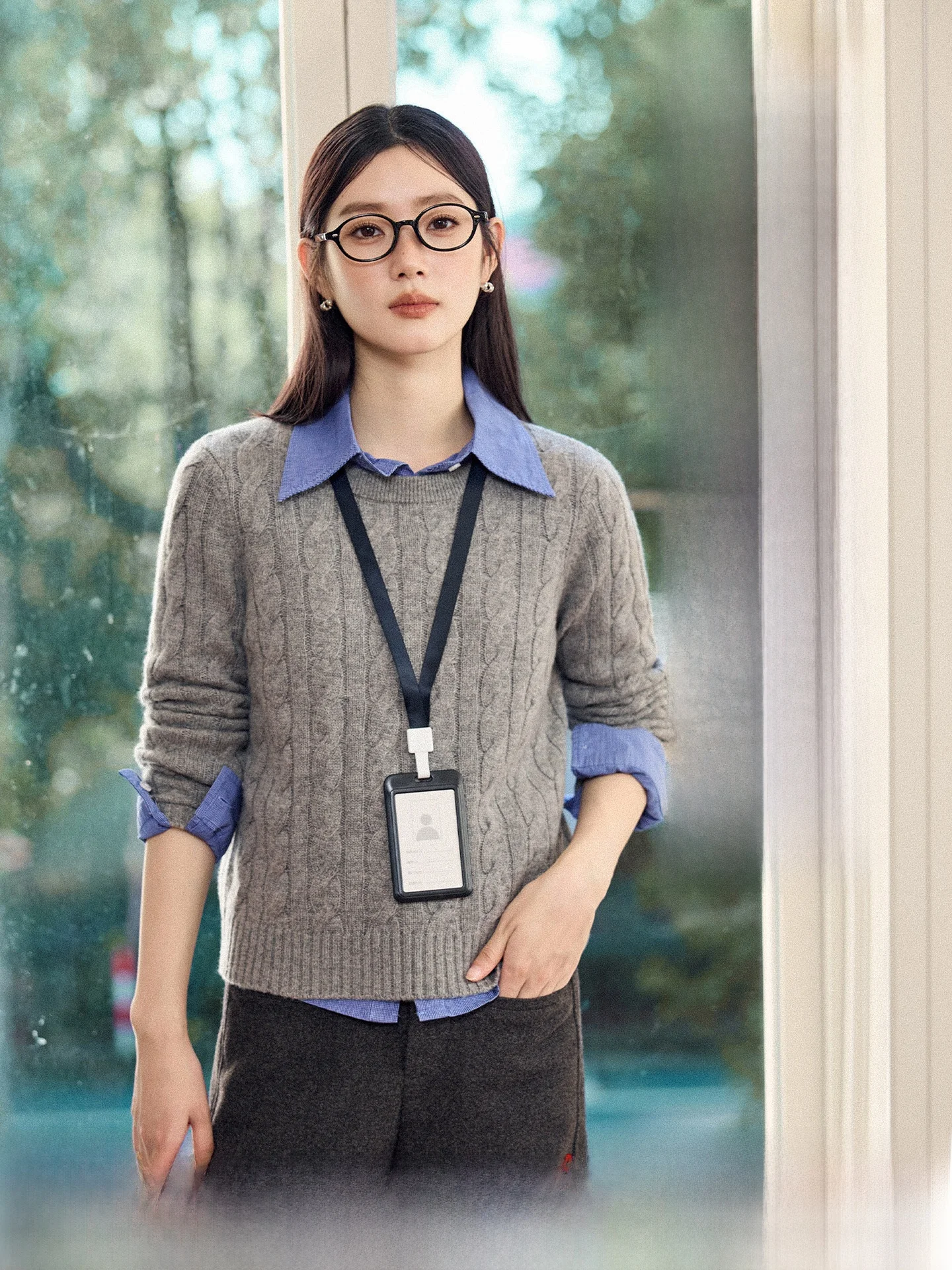 

Женский вязаный свитер Commuter Sle свободного кроя из смесовой шерсти, с длинными рукавами, круглым вырезом, утепленный, осенне-зимняя новинка