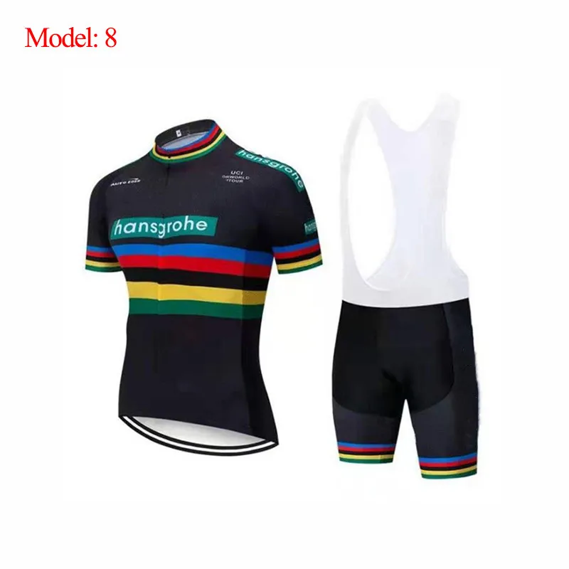 Bicycle Riding Suits Short Sleeves High Elastic Bike Competitive Slim Cycling Team Jersey Breathable MTB Shirts GEL Shorts