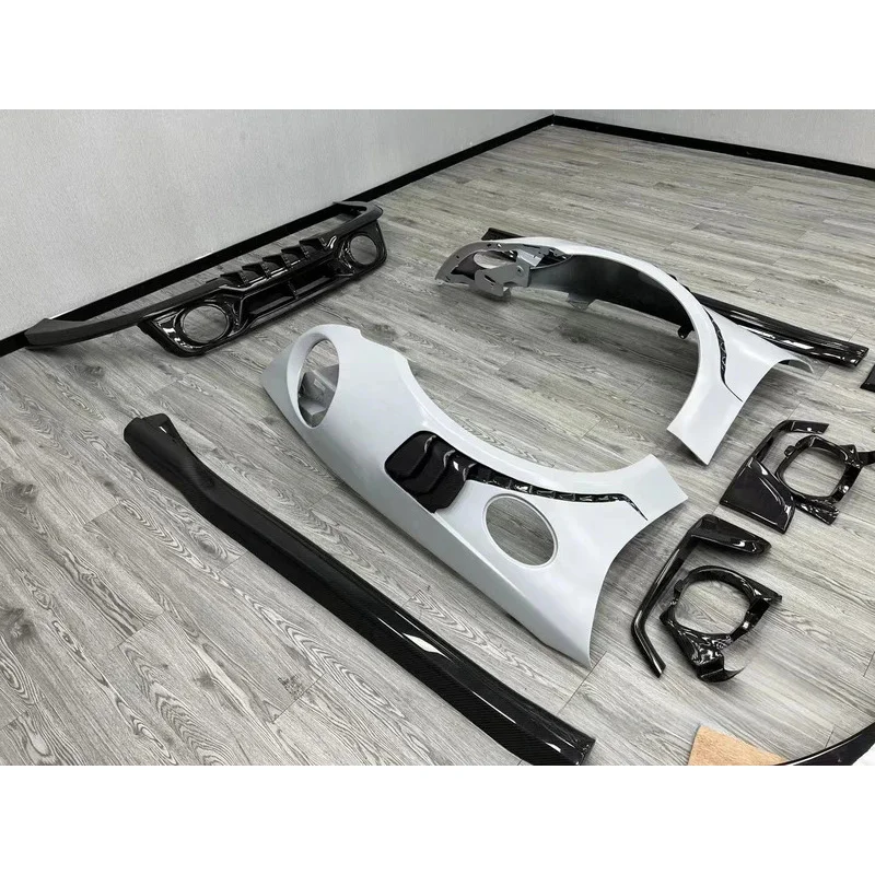 For 911 911.1 992.1 992.2 Upgrade for TE-CHART GT Car Bumper BodyKit Widebody Kit High Quality Dry Carbon Fiber Body Kit 6