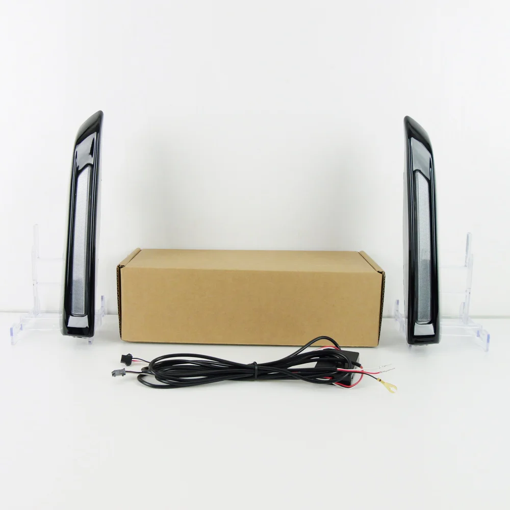 

July King LED Daytime Running Lights for Toyota Agya 2023-2025, 6000K DRL + Streamer Yellow Turn Signals + Ice Blue Night DRL