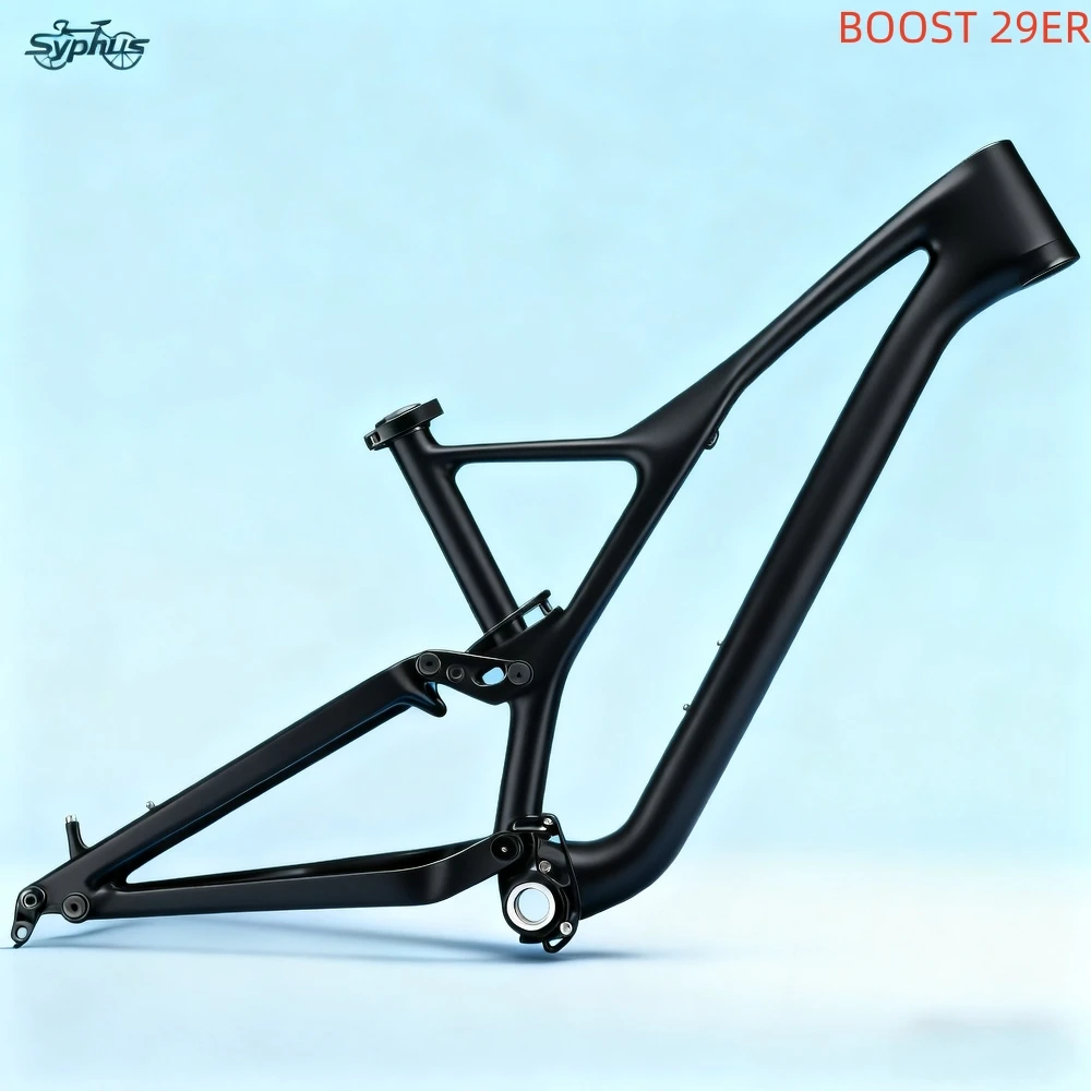 

29-inch BOOST carbon fiber mountain bike frame full suspension soft tailpipe customizable painted carbon fiber frame