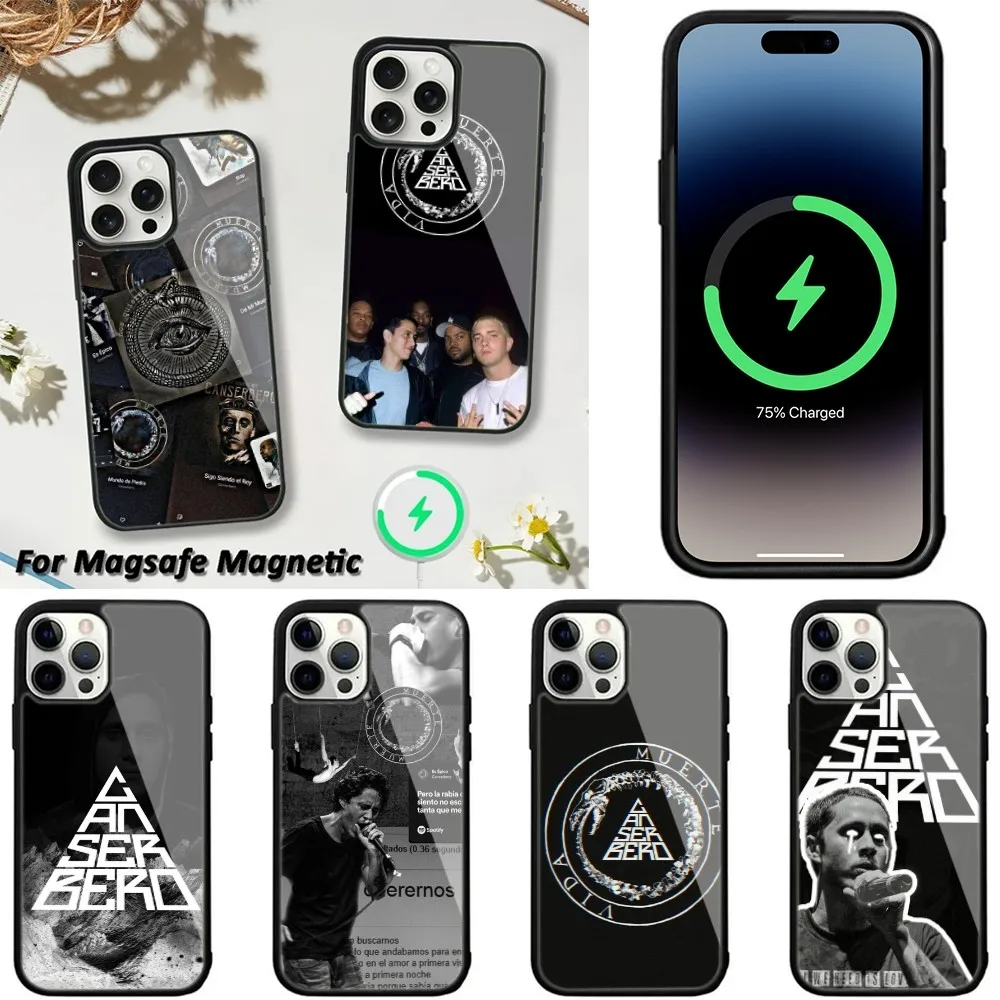 Singer C-Canserbero Phone Case For iPhone 15,14,13,12,11 Pro Max Plus Cases Wireless Charging