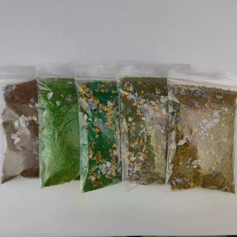 30g/bag Simulated Lawn Sand Table Miniature Landscape Layout With Stone Vegetation DIY Model Mixed With Stone Grass Powder
