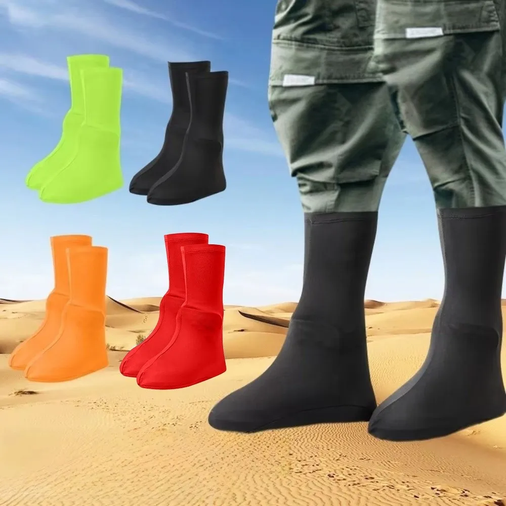 

High Top Full Foot Wrap Shoe Covers Anti-Slip Sole Wear-Resistant Sandproof Covers Quick Dry Breathable Galoshes Outdoor Hiking