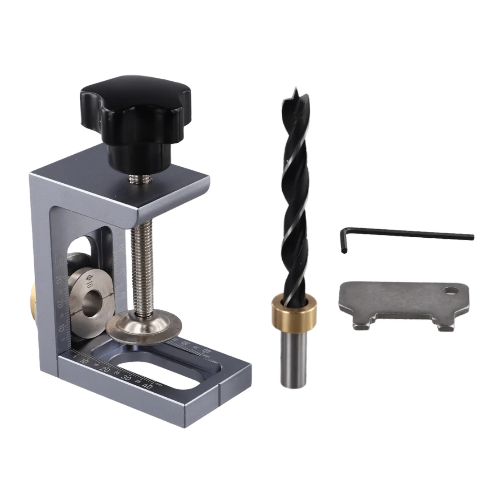 

Easy To Use Workshop Tool DIY Projects Wood Punching Locator Woodworking Drill Jig Accurate Positioning Brass Nut