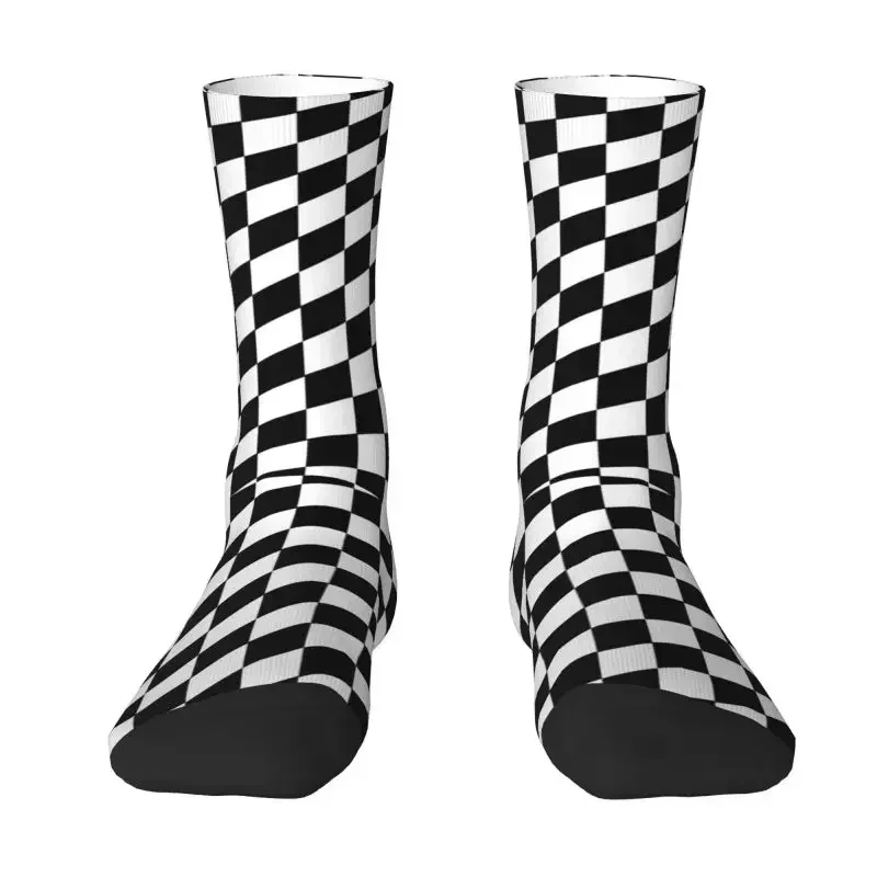 

Cute Two Tone Ska Checkers Socks Women Men Warm 3D Printed Wave Football Sports Socks