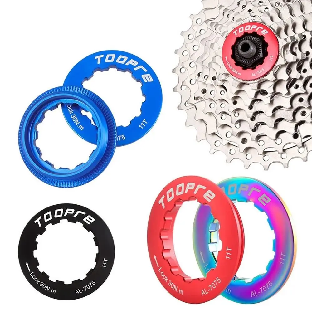 Bicycle Parts Bike Cassette Bike Flywheel Locking Ring 11T Cassette Sprocket Cover Flywheel Lock Ring