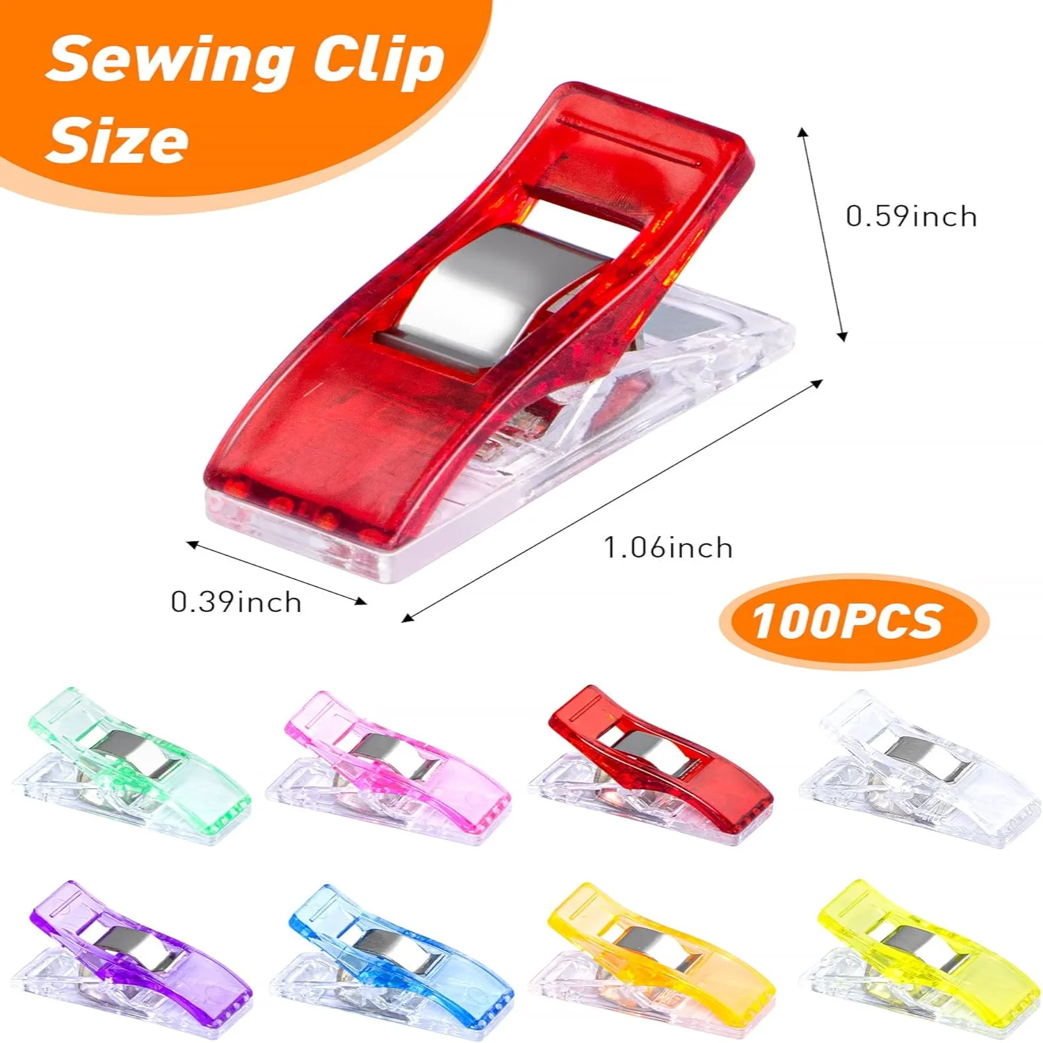 25pcs Multi-Purpose Fabric Sewing Clip，Mini Color Fabric Sewing Clips ,Supply  Tools,Fastener Embroidery Crafts, Paper Product