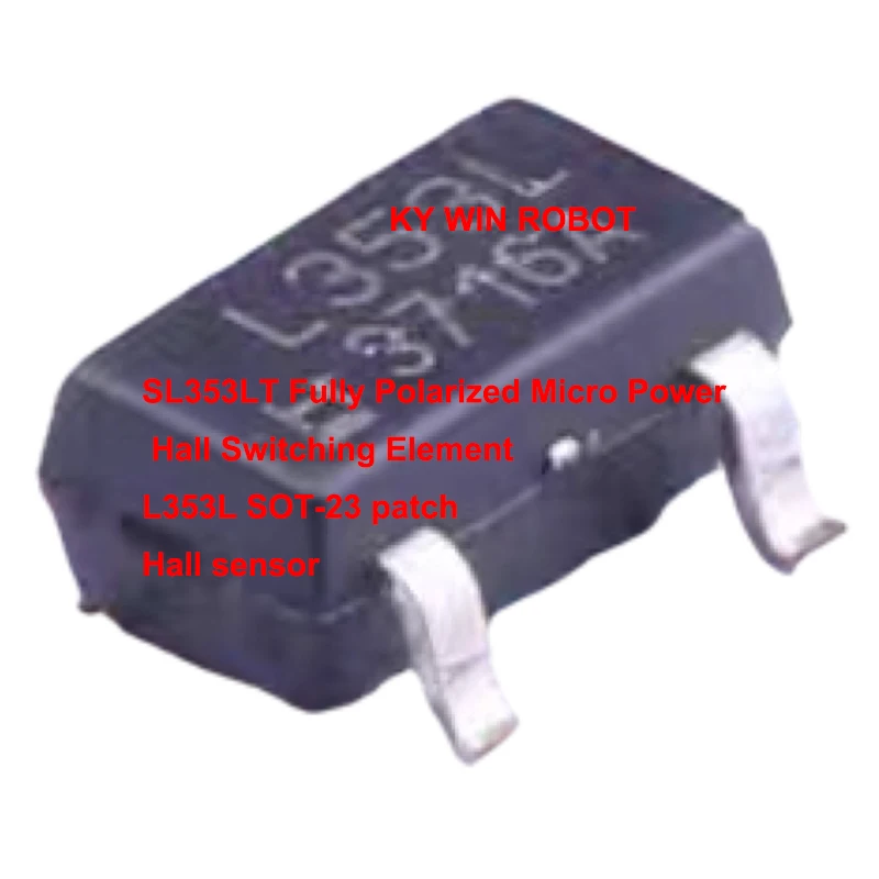 

2PCS/LOTS SL353LT full polarity low-power Hall switch element L353L SOT-23 surface mount Hall sensor