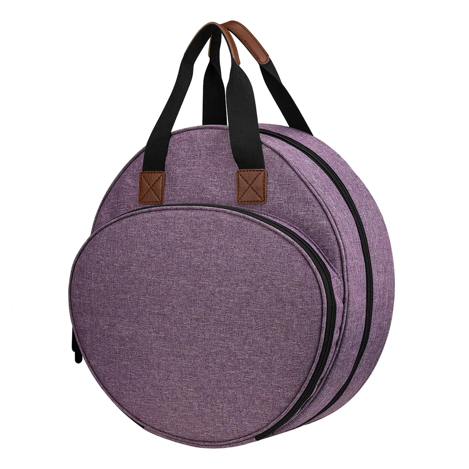 Embroidery Case Organizer Sewing Knitting Storage Round Embroidery Project Bag Compact Storage Padding Suitable for