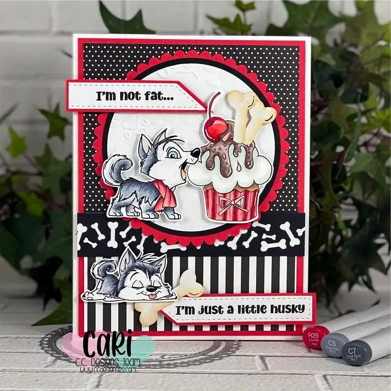 Husky Cute Dog Clear Stamp and Metal Cutting Dies for Scrapbook Paper Card Decoration Photo Album Template Handmades