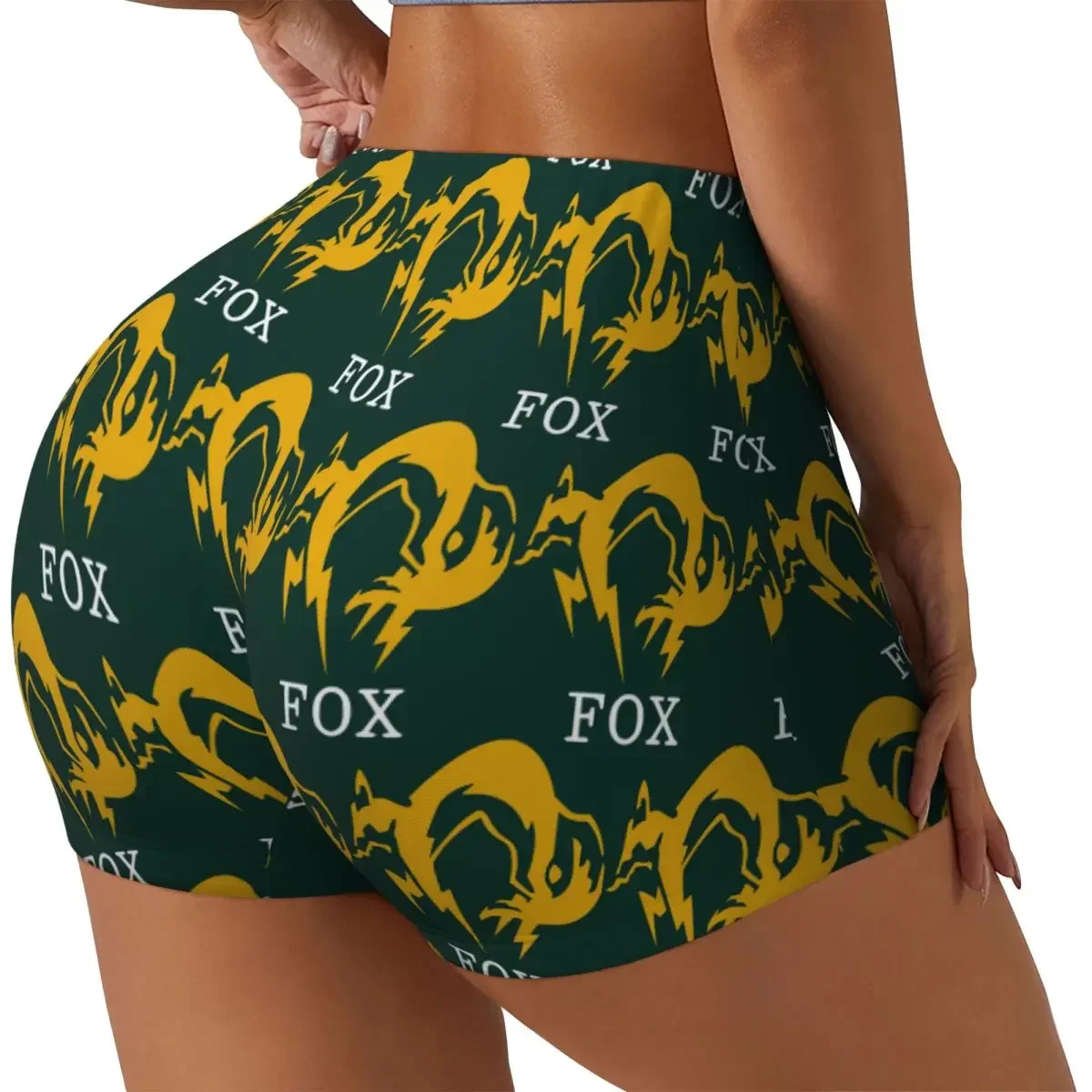 Custom Metal Gear Solid Fox Women Gym Workout Running Shorts Athletic Volleyball Biker Yoga Shorts