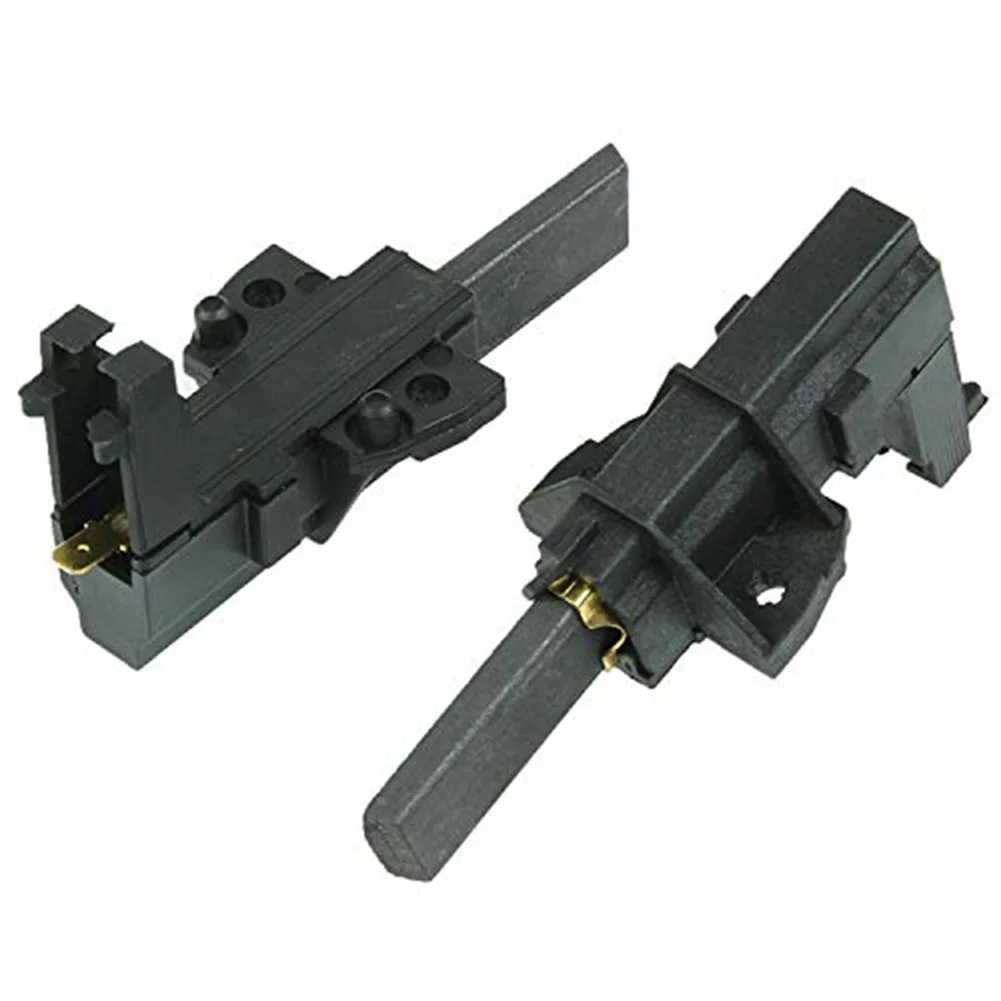 Quality Carbon Brush Replacement Carbon Brush Washer Motor Part Black Improves Motor Stability High-purity Carbon