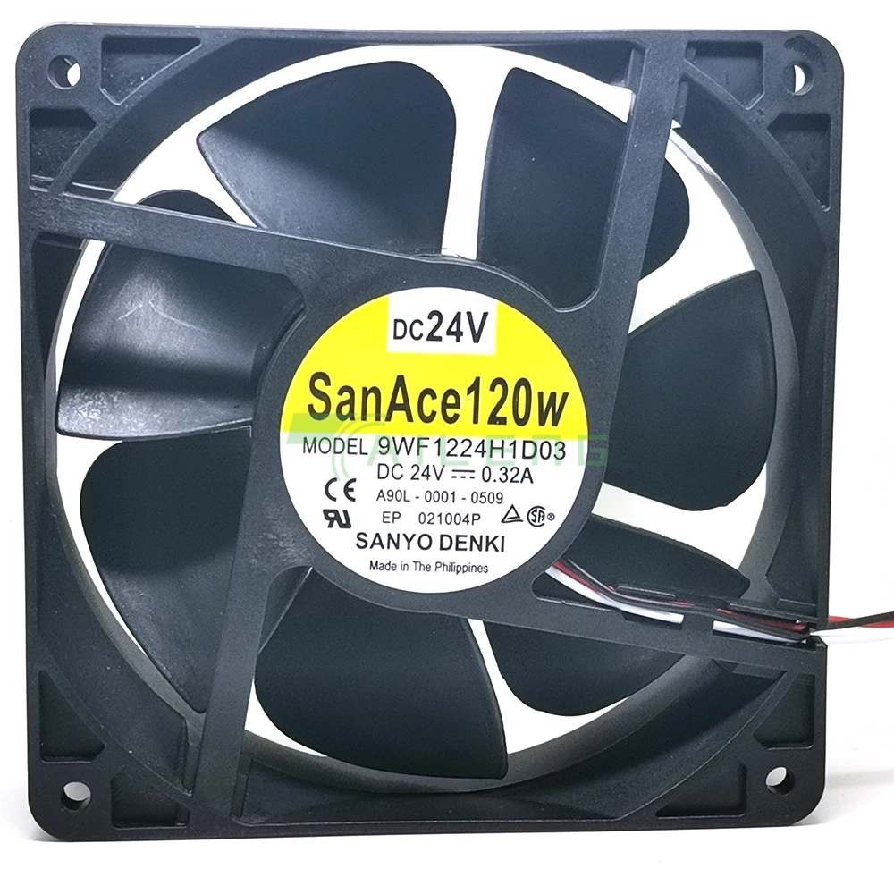 Ventilador Sanace120WF, A90L-0001-0509, 9WF1224H1D03, 12cm, 12038, 24V, 0.32A, FANUC