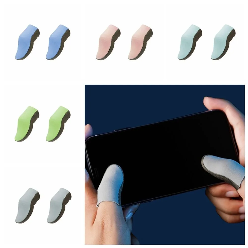 Elastic 3D Touch Screen Gloves Nano-silver Fiber High Sensitivity Thumb Sleeve Anti-sweat Finger Sleeves Mobile Game