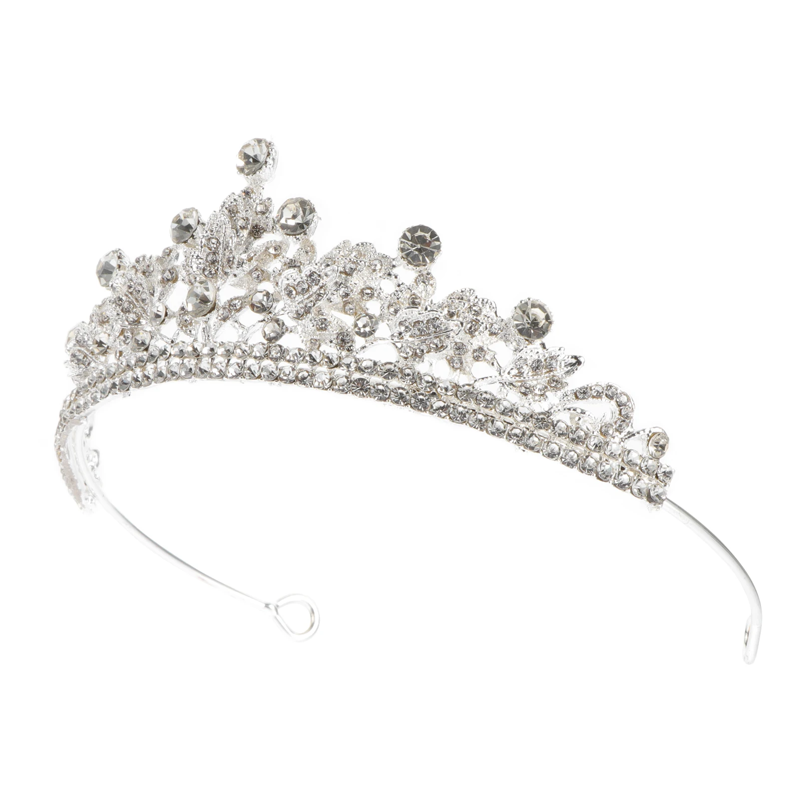 

Tiara Crown Headband for Women Headwear Hair Accessories Clothing Girl Headpiece White Wedding Rhinestone Crowns Miss