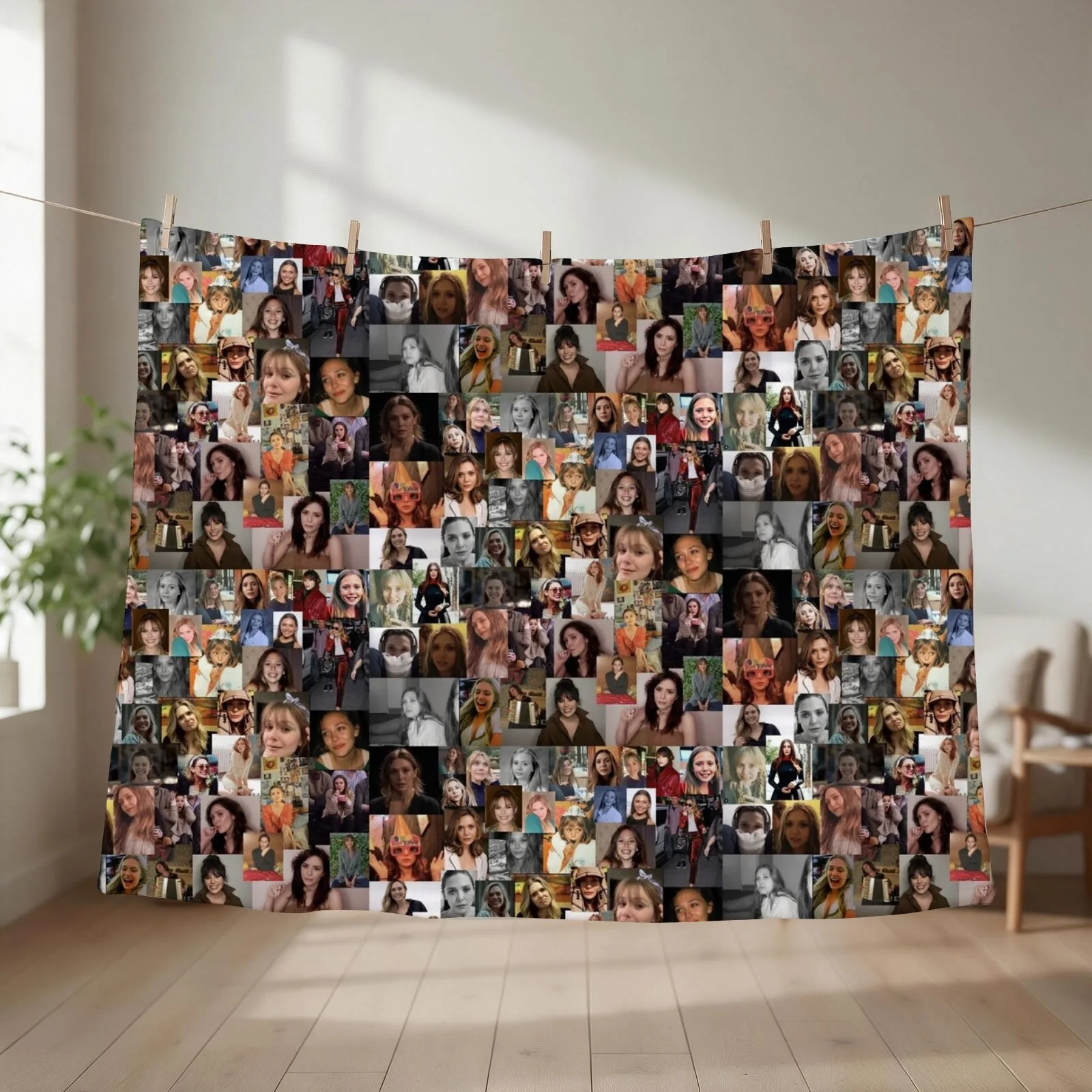 3D Printing On Fabric - Elizabeth Olsen Throw Blanket Summer Beddings