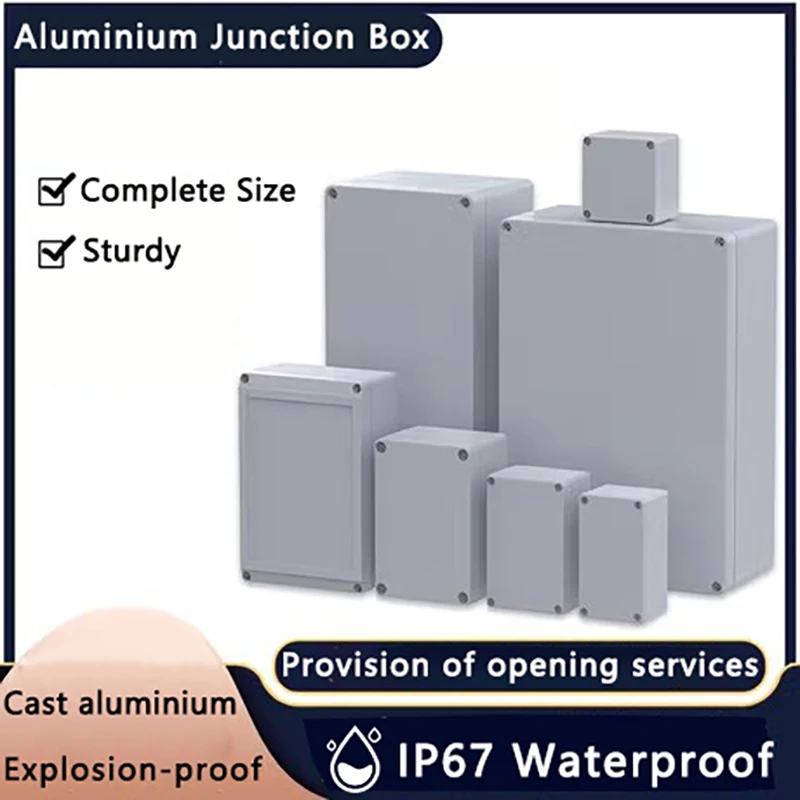 Industry IP66 Waterproof Cast Aluminum Junction Box for electronic project Outdoor Explosion-proof Electrical Enclosure Case