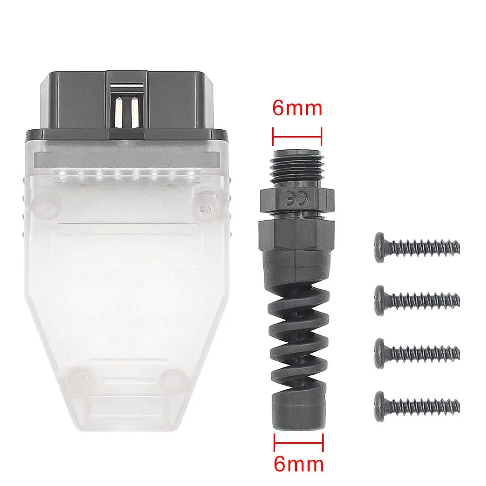 OBD Male Plug J1962 16Pin Universal Car Diagnostic Connector Adaptor Male Square Contact Welding Plug Diy Connectors