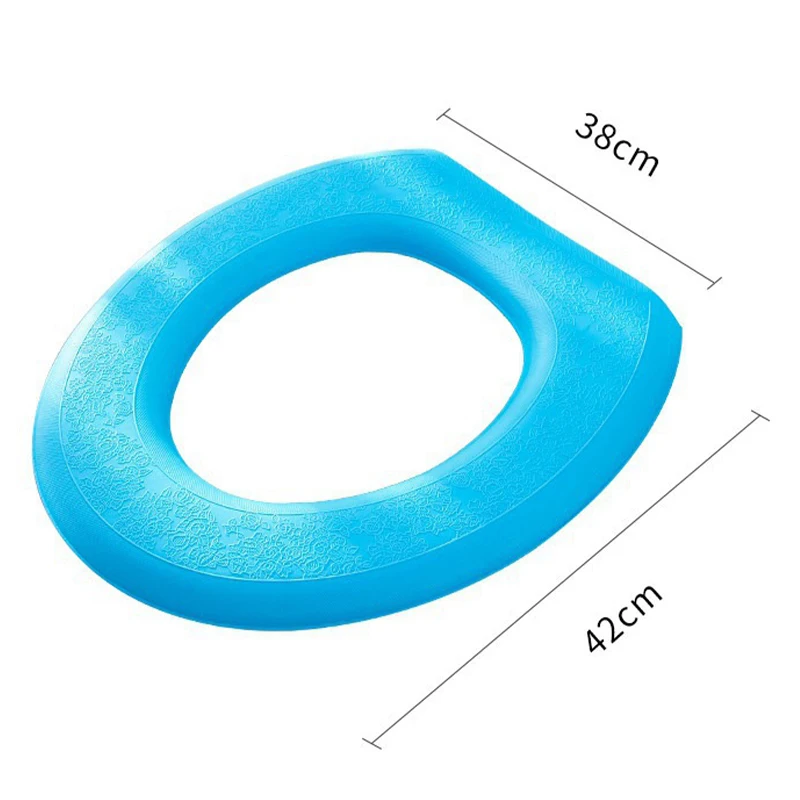 Waterpoof Soft Toilet Seat Cover Bathroom Washable Closestool Mat Pad Cushion O-shape Toilet Seat Bidet Toilet Cover Acces