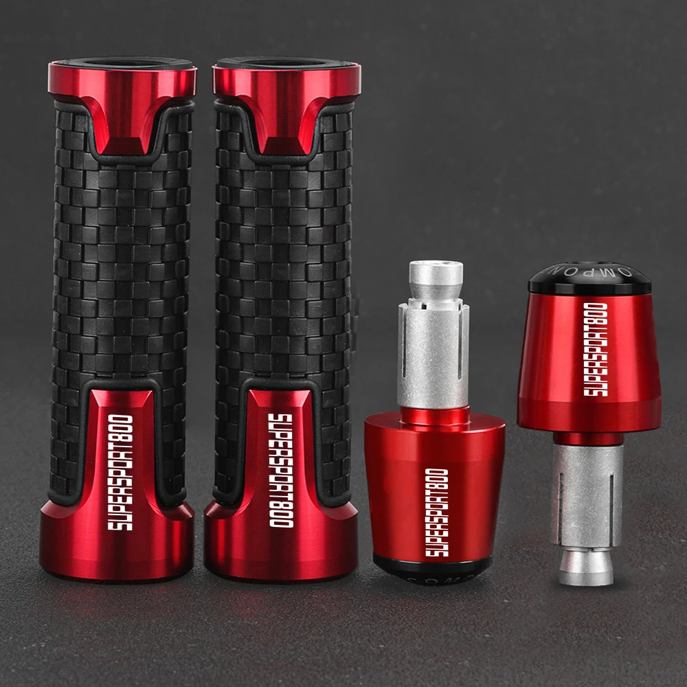 

FOR DUCATI 800 Supersport Super sport 800 2003-2019 2020 2021 2022 2023 Motorcycle Bar Ends Hand Grip Handlebar End Caps Cover