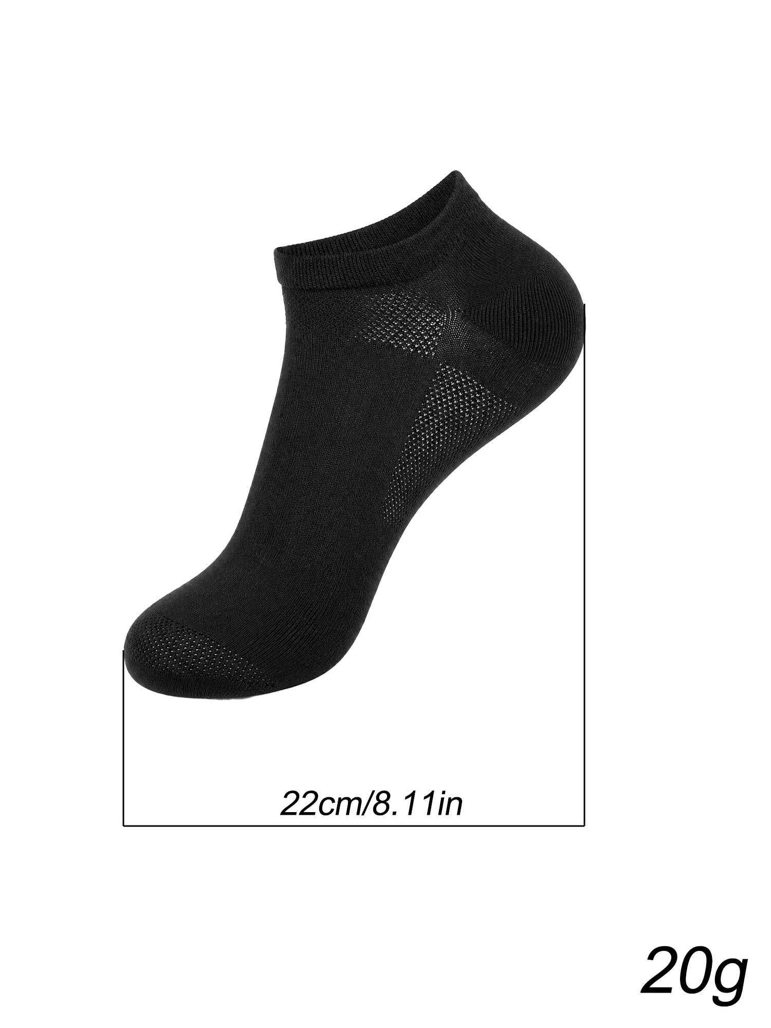 1/2/4 Pasang Kaus Kaki Pria Hitam Putih, Kaus Kaki Tak Terlihat, Bahan Katun Bernapas, Anti Selip, Menyerap Keringat, Kaus Kaki Olahraga Lari yang Sejuk