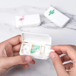 3 Grids Mini Portable Medicine Storage Box Travel Pill Box Small Drugs Capsule Packaging Box Household Small Organizer Container