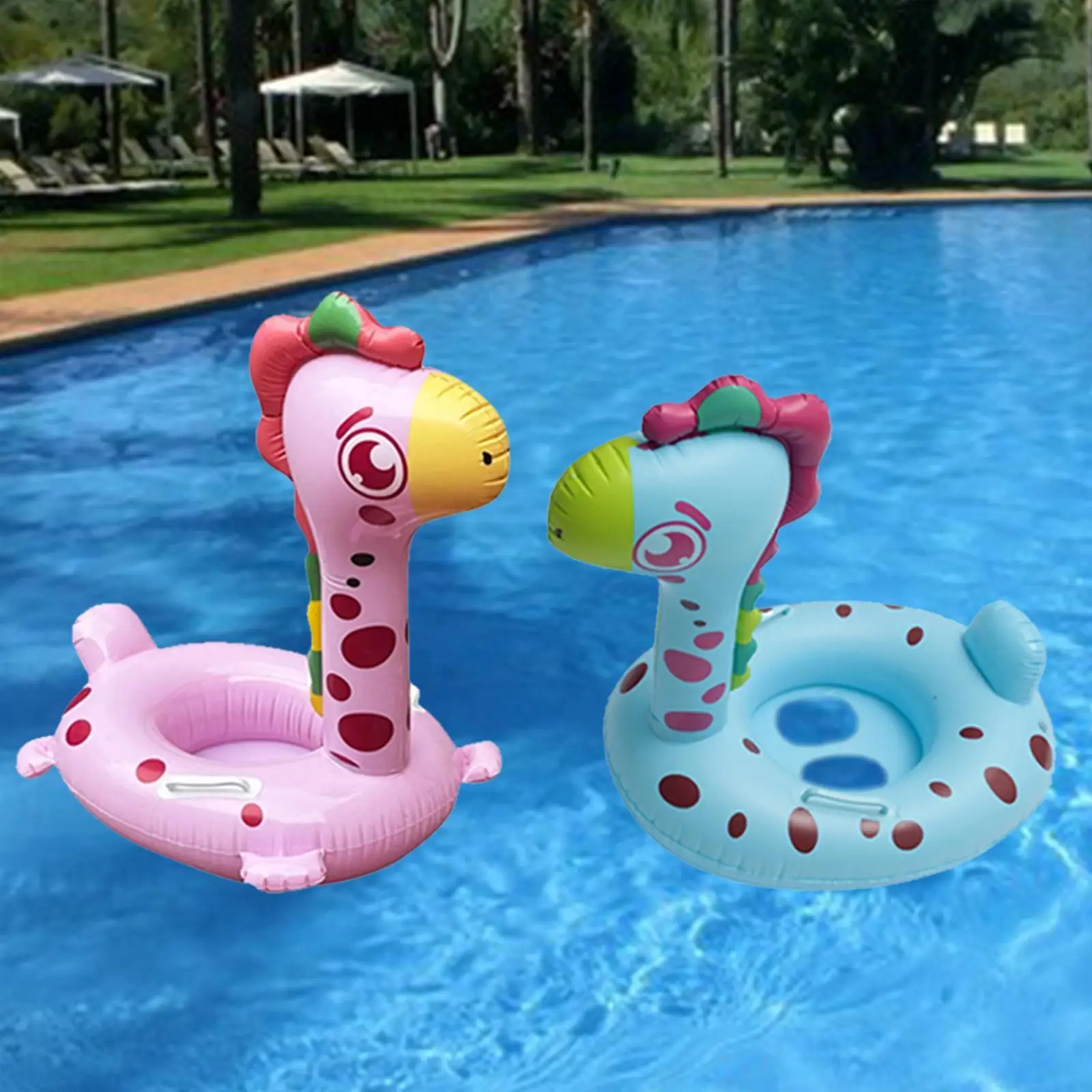 

Inflatable Swimm Ring Water Pool Float Anti Rollover Swim Float Swimming Seat for Outdoor Vacation Travel Water Sports Party
