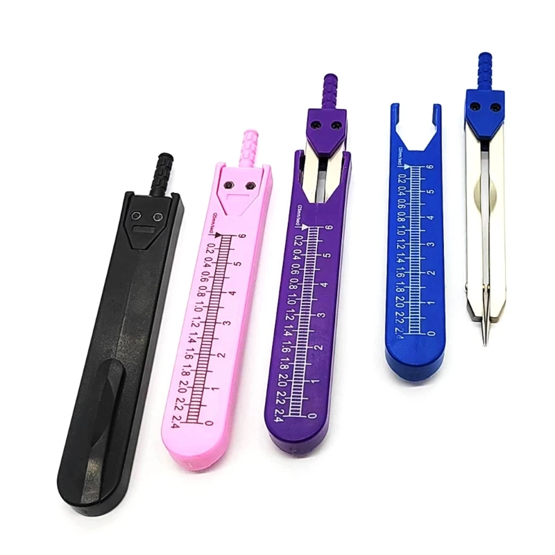 Calibrador EKGECG, divisor electrocardiograma, calibradores ECG con regla 0 a 2,4 pulgadas, herramienta