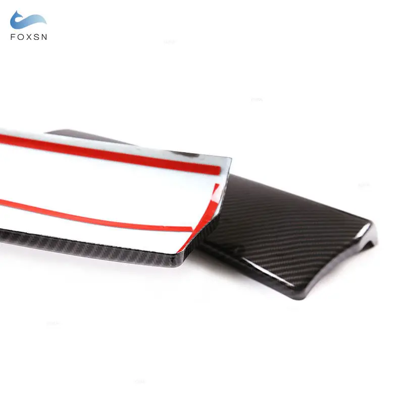 For BMW 7 Series F01 F02 2009 2010 2011 2012 2013 2014 2015 Car Center Control Armrest Box Cover Carbon Fiber Texture Trim