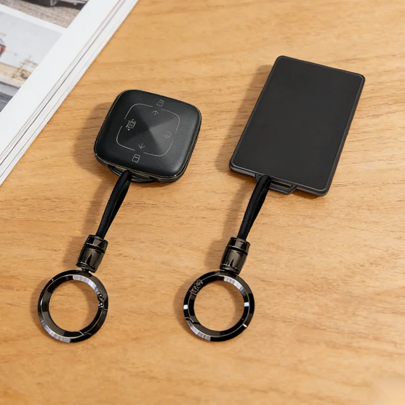 Transparente Schwarze TPU-Schutzhülle für ZEEKR 001 007GT 7x 007 X 009 X Smart Card Fernbedienung Autoschlüssel, Halter und Zubehör
