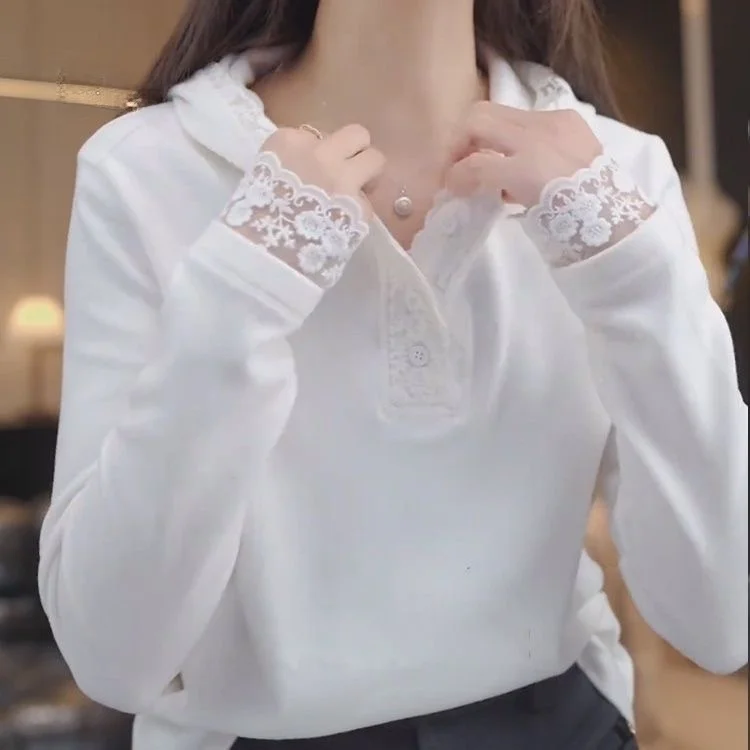 

Women's Double-Sided Fleece Hoodie Thick Long Sleeve Base Shirt Inner Wear Outer Wear Spring Summer Autumn Winter Casual Style