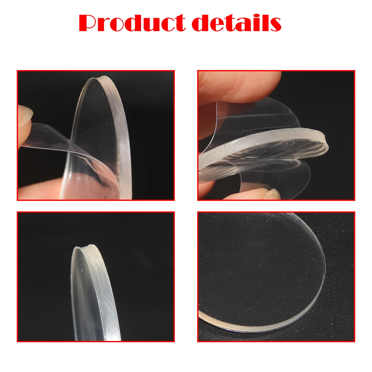 4pc Rain Light Sensor Gel Pad For VW POLO HONDA KIA SKODA SEAT Adhesive Film Silicone Cushion Windscreen Chip Multi-Purpose Tape