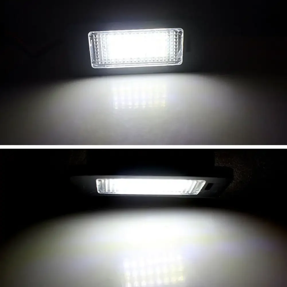 1Pcs Car No Error Canbus Led License Number Plate Lights Bulb for Audi A1 A4 B8 A5 S5 A6 S6 A7 Q5 TT TTS 2D for VW 6000K White