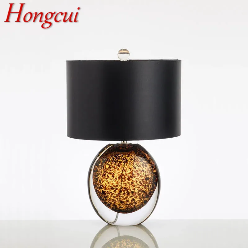 

Hongcui Nordic Glaze Table Lamp Modern Art Iiving Room Bedroom Study Hotel LED Personality Originality Desk Light