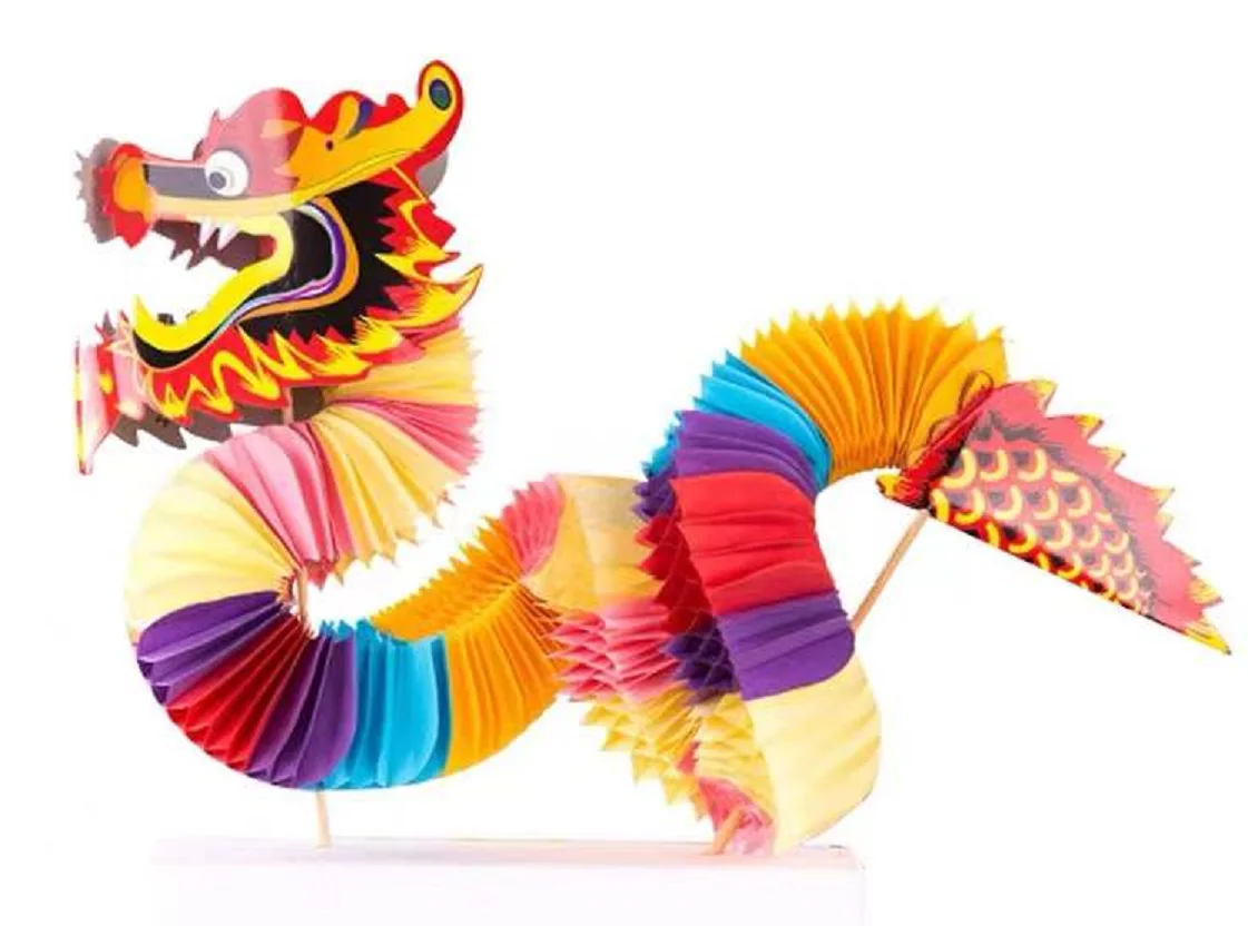 Dancing Chinese Dragon Hanging Puppet