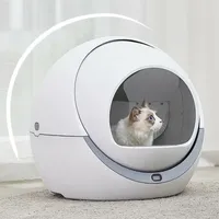 Petree Automatic Self Cleaning Cat Litter Box Cat Sandbox Closed Tray Toilet Rotary Training Detachable Bedpan Smart Litter Box