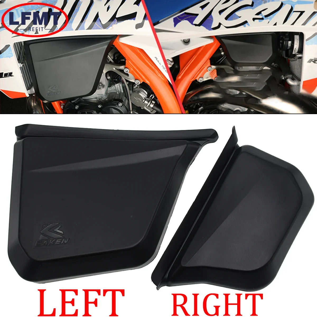 Pair Left Right Fuel Tank Cover Guard Protector For KTM 2024  EXC 300 EXC 150 EXC 250 2024 XC 125 2023 XC 250 XC 300 2023-2024